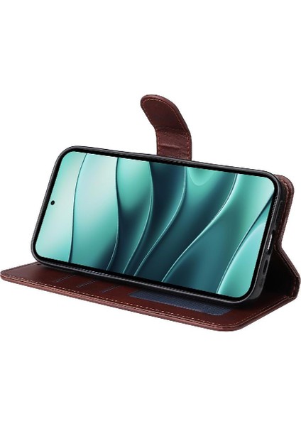 Xiaomi Redmi Note 14 5g Basit Iş Pu Deri Manyetik Kapaklı Cüzdan Telefon Kılıfı Kart Tutuculu Koruma Kılıfı (Yurt Dışından) fiyatları
