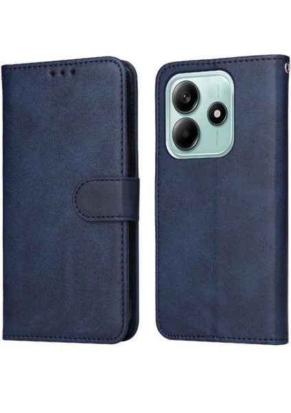 Xiaomi Redmi Note 14 5g Basit Iş Pu Deri Manyetik Kapaklı Cüzdan Telefon Kılıfı Kart Tutuculu Koruma Kılıfı (Yurt Dışından)