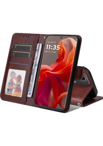 Motorola Edge 50 Neo 5g Basit Iş Pu Deri Manyetik Kapaklı Cüzdan Telefon Kılıfı Kart Tutuculu Koruma Kılıfı (Yurt Dışından) indirimleri