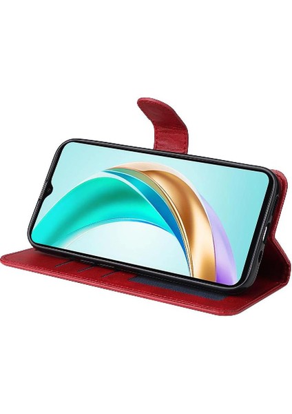 Honor X6B 4g Basit Iş Pu Deri Manyetik Kapaklı Cüzdan Telefon Kılıfı Kart Tutuculu Koruma Kılıfı (Yurt Dışından) fiyatları