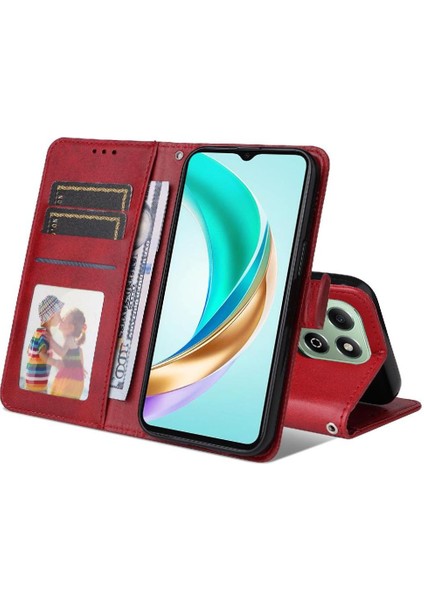 Honor X6B 4g Basit Iş Pu Deri Manyetik Kapaklı Cüzdan Telefon Kılıfı Kart Tutuculu Koruma Kılıfı (Yurt Dışından) indirimleri