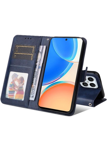 Honor X8 Basit Iş Pu Deri Manyetik Kapaklı Cüzdan Telefon Kılıfı Kart Tutuculu Koruma Kılıfı (Yurt Dışından) fırsatları