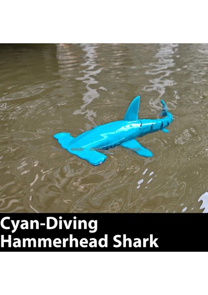 Ovozı Uzaktan Kumandalı Köpekbalığı Rc Balina Rc Balık Çocuk Su Oyuncakları (Yurt Dışından)