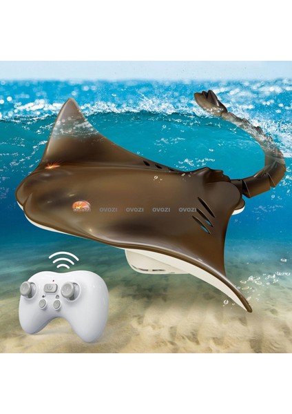 Ovozı Uzaktan Kumandalı Köpekbalığı Rc Balina Rc Balık Çocuk Su Oyuncakları (Yurt Dışından)