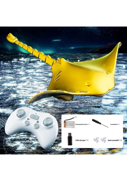 Ovozı Uzaktan Kumandalı Köpekbalığı Rc Balina Rc Balık Çocuk Su Oyuncakları (Yurt Dışından)