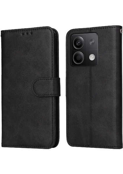 Xiaomi Redmi Note 13 5g Basit Iş Pu Deri Manyetik Kapaklı Cüzdan Telefon Kılıfı Kart Tutuculu Koruma Kılıfı (Yurt Dışından)