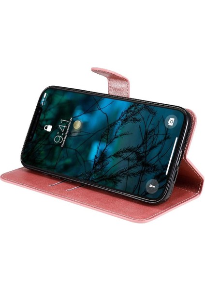 iPhone 12 Pro Max Basit Iş Pu Deri Manyetik Kapaklı Cüzdan Telefon Kılıfı Kart Tutuculu Koruma Kılıfı (Yurt Dışından) indirimleri
