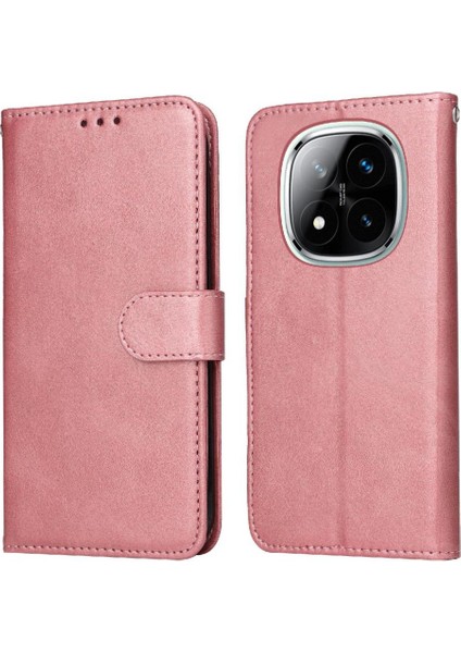 Xiaomi Redmi Note 14 Pro 5g Basit Iş Pu Deri Manyetik Kapaklı Cüzdan Telefon Kılıfı Kart Tutuculu Koruma Kılıfı (Yurt Dışından)