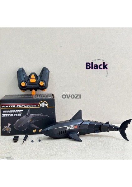 Ovozı Uzaktan Kumandalı Köpekbalığı Rc Balina Rc Balık Çocuk Su Oyuncakları (Yurt Dışından)