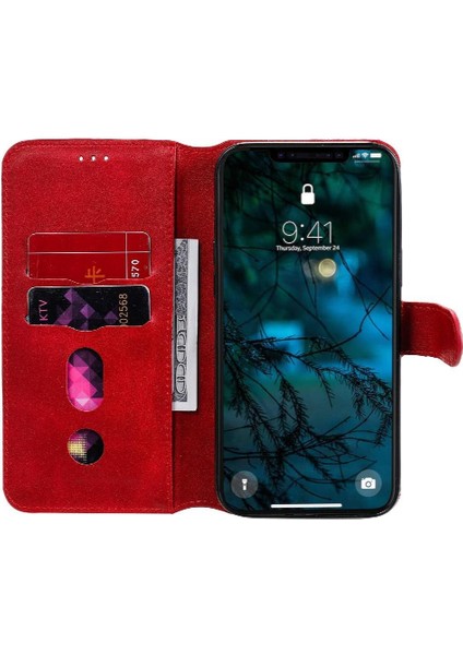 iPhone 12 Pro Max Basit Iş Pu Deri Manyetik Kapaklı Cüzdan Telefon Kılıfı Kart Tutuculu Koruma Kılıfı (Yurt Dışından) fırsatları