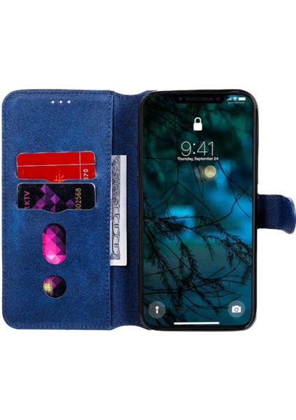 iPhone 12 Pro Max Basit Iş Pu Deri Manyetik Kapaklı Cüzdan Telefon Kılıfı Kart Tutuculu Koruma Kılıfı (Yurt Dışından) fırsatları