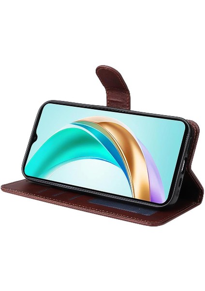 Honor X6B 4g Basit Iş Pu Deri Manyetik Kapaklı Cüzdan Telefon Kılıfı Kart Tutuculu Koruma Kılıfı (Yurt Dışından) fırsatları