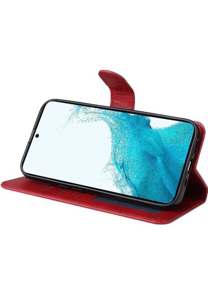 Samsung Galaxy A54 5g Basit Iş Pu Deri Manyetik Kapaklı Cüzdan Telefon Kılıfı Kart Tutuculu Koruma Kılıfı (Yurt Dışından) fırsatları