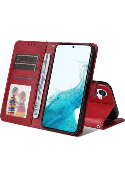 Samsung Galaxy A54 5g Basit Iş Pu Deri Manyetik Kapaklı Cüzdan Telefon Kılıfı Kart Tutuculu Koruma Kılıfı (Yurt Dışından) indirimleri
