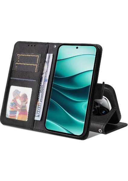 Xiaomi Poco X7 Basit Iş Pu Deri Manyetik Kapaklı Cüzdan Telefon Kılıfı Kart Tutuculu Koruma Kılıfı (Yurt Dışından) indirimleri