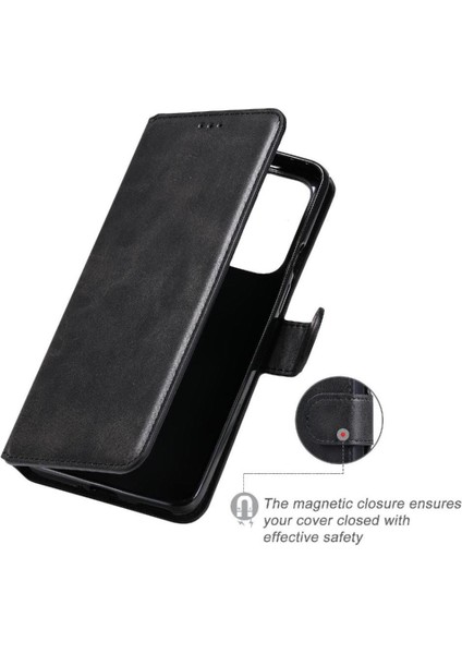Oneplus 9 Basit Iş Pu Deri Manyetik Kapaklı Cüzdan Telefon Kılıfı Kart Tutuculu Koruma Kılıfı (Yurt Dışından)