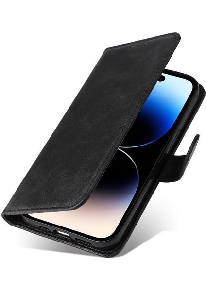 iPhone 15 Pro Max Basit Iş Pu Deri Manyetik Kapaklı Cüzdan Telefon Kılıfı Kart Tutuculu Koruma Kılıfı (Yurt Dışından) modelleri
