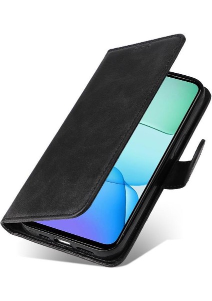 Xiaomi Poco M6 4g Basit Iş Pu Deri Manyetik Kapaklı Cüzdan Telefon Kılıfı Kart Tutuculu Koruma Kılıfı (Yurt Dışından) indirimleri
