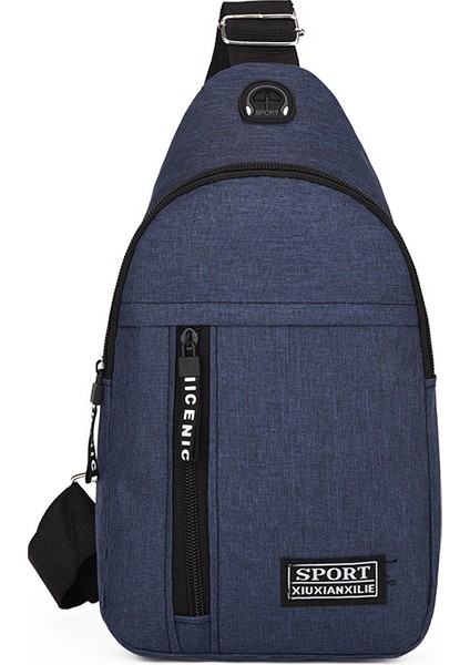 Erkek Göğüs Çantası Taşınabilir Günlük Omuz Çantası Basit Moda Trend Niş Tasarım Crossbody Çanta (Yurt Dışından)
