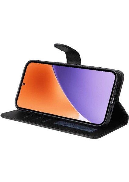 Xiaomi 15 Basit Iş Pu Deri Manyetik Kapaklı Cüzdan Telefon Kılıfı Kart Tutuculu Koruma Kılıfı (Yurt Dışından) modelleri