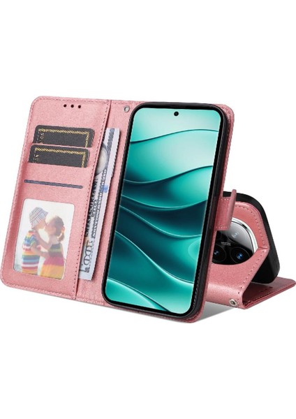 Xiaomi Poco X7 Basit Iş Pu Deri Manyetik Kapaklı Cüzdan Telefon Kılıfı Kart Tutuculu Koruma Kılıfı (Yurt Dışından) indirimleri