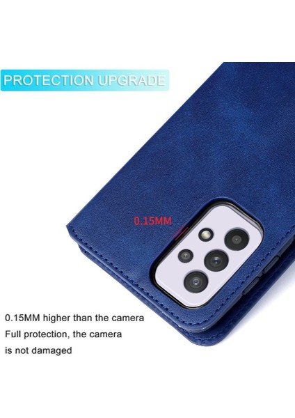 Samsung Galaxy A33 5g Basit Iş Pu Deri Manyetik Kapaklı Cüzdan Telefon Kılıfı Kart Tutuculu Koruma Kılıfı (Yurt Dışından) fırsatları