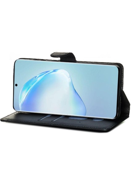 Samsung Galaxy S20 Plus Basit Iş Pu Deri Manyetik Kapaklı Cüzdan Telefon Kılıfı Kart Tutuculu Koruma Kılıfı (Yurt Dışından) fiyatları