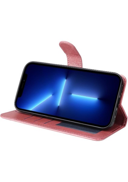 Motorola Moto E15 Basit Iş Pu Deri Manyetik Kapaklı Cüzdan Telefon Kılıfı Kart Tutuculu Koruma Kılıfı (Yurt Dışından) fiyatları