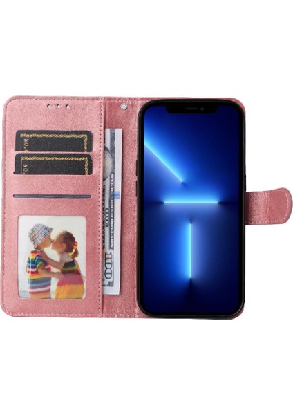 Motorola Moto E15 Basit Iş Pu Deri Manyetik Kapaklı Cüzdan Telefon Kılıfı Kart Tutuculu Koruma Kılıfı (Yurt Dışından) modelleri