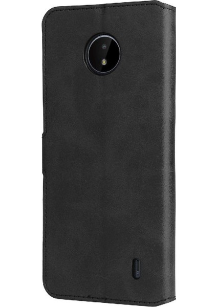 Nokia C10/C20 Basit Iş Pu Deri Manyetik Kapaklı Cüzdan Telefon Kılıfı Kart Tutuculu Koruma Kılıfı (Yurt Dışından) fiyatları