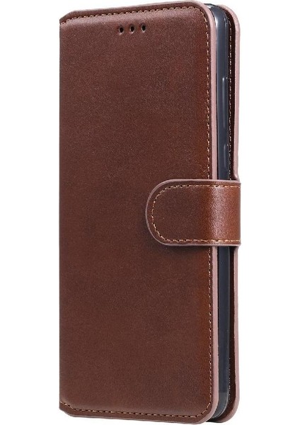 Xiaomi Poco M4 Pro 5g Basit Iş Pu Deri Manyetik Kapaklı Cüzdan Telefon Kılıfı Kart Tutuculu Koruma Kılıfı (Yurt Dışından)