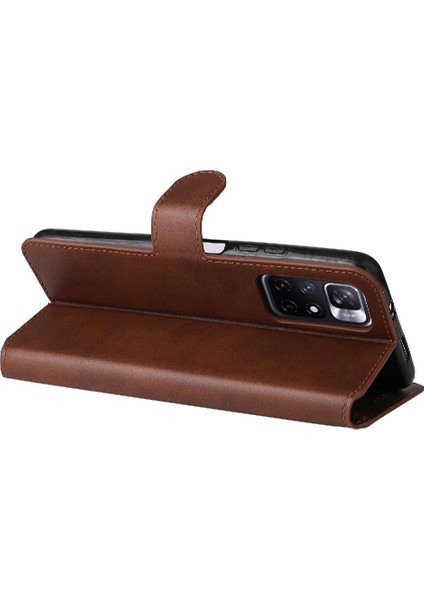 Xiaomi Poco M4 Pro 5g Basit Iş Pu Deri Manyetik Kapaklı Cüzdan Telefon Kılıfı Kart Tutuculu Koruma Kılıfı (Yurt Dışından) fiyatları