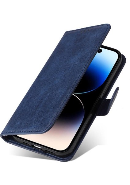 iPhone 15 Pro Max Basit Iş Pu Deri Manyetik Kapaklı Cüzdan Telefon Kılıfı Kart Tutuculu Koruma Kılıfı (Yurt Dışından) fırsatları