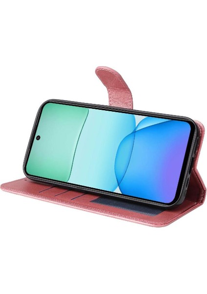 Xiaomi Poco M6 4g Basit Iş Pu Deri Manyetik Kapaklı Cüzdan Telefon Kılıfı Kart Tutuculu Koruma Kılıfı (Yurt Dışından) fiyatları