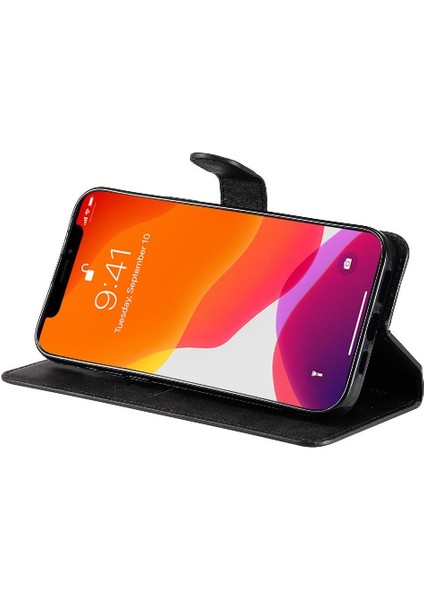 iPhone 13 Pro Max Basit Iş Pu Deri Manyetik Kapaklı Cüzdan Telefon Kılıfı Kart Tutuculu Koruma Kılıfı (Yurt Dışından) fiyatları