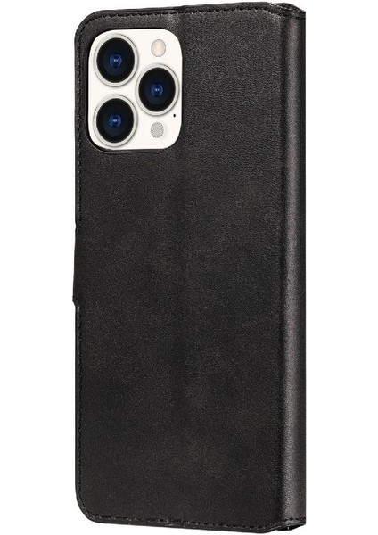 iPhone 13 Pro Max Basit Iş Pu Deri Manyetik Kapaklı Cüzdan Telefon Kılıfı Kart Tutuculu Koruma Kılıfı (Yurt Dışından) indirimleri