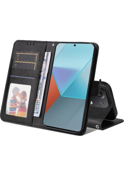 Xiaomi Redmi Note 13 Pro 5g Basit Iş Pu Deri Manyetik Kapaklı Cüzdan Telefon Kılıfı Kart Tutuculu Koruma Kılıfı (Yurt Dışından) indirimleri