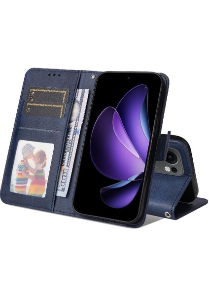 Oppo Reno 13F Basit Iş Pu Deri Manyetik Kapaklı Cüzdan Telefon Kılıfı Kart Tutuculu Koruma Kılıfı (Yurt Dışından) indirimleri