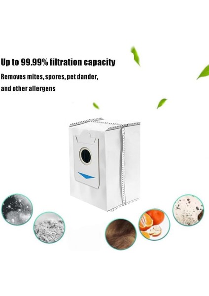 Ecovacs Deebot X2 Omni/x2 Pro Toz Torbası Hepa Filtre Ana Fırça Paspas Toz Kovası Robot Süpürge Aksesuarları (Yurt Dışından)