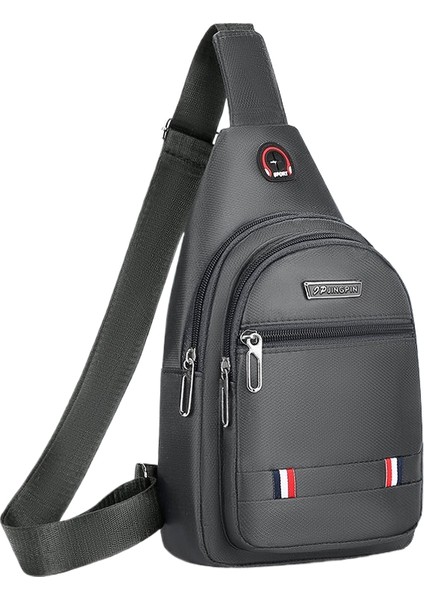 Su Geçirmez Oxford Kumaş Erkek Göğüs Çantası Omuz Çapraz Askılı Çanta Göğüs Gelgit Sporları (Yurt Dışından)