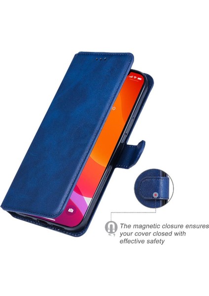 iPhone 13 Pro Max Basit Iş Pu Deri Manyetik Kapaklı Cüzdan Telefon Kılıfı Kart Tutuculu Koruma Kılıfı (Yurt Dışından) fırsatları