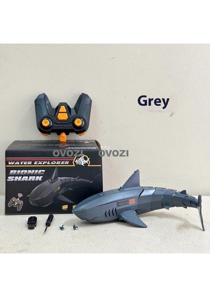 Ovozı Uzaktan Kumandalı Köpekbalığı Rc Balina Rc Balık Çocuk Su Oyuncakları (Yurt Dışından)