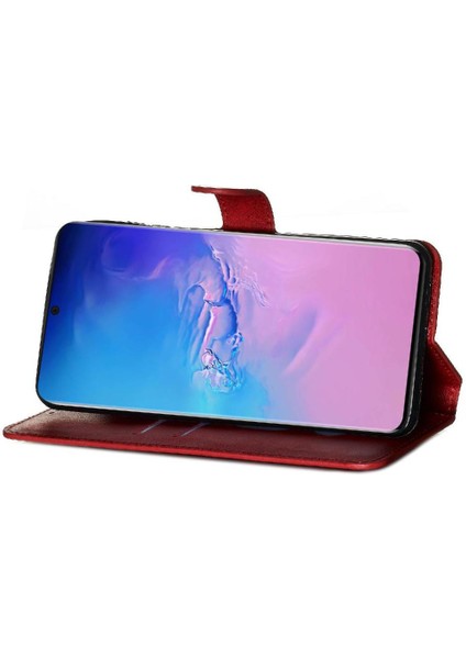 Samsung Galaxy S20 Ultra Basit Iş Pu Deri Manyetik Kapaklı Cüzdan Telefon Kılıfı Kart Tutuculu Koruma Kılıfı (Yurt Dışından) fiyatları