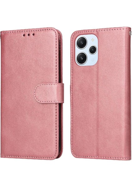 Xiaomi Poco M6 Pro 5g Basit Iş Pu Deri Manyetik Kapaklı Cüzdan Telefon Kılıfı Kart Tutuculu Koruma Kılıfı (Yurt Dışından)