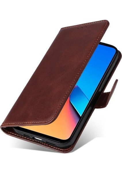Xiaomi Poco M6 Pro 5g Basit Iş Pu Deri Manyetik Kapaklı Cüzdan Telefon Kılıfı Kart Tutuculu Koruma Kılıfı (Yurt Dışından) fırsatları