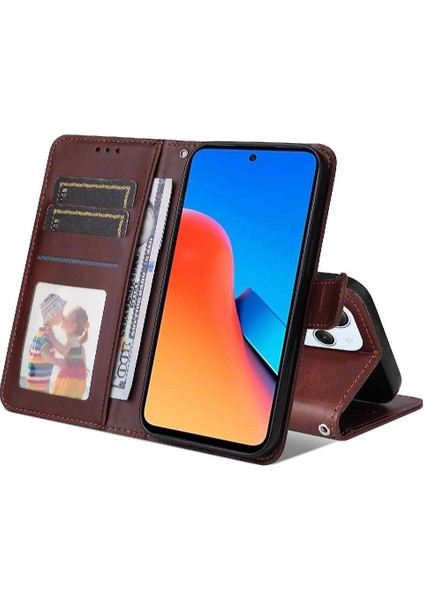 Xiaomi Poco M6 Pro 5g Basit Iş Pu Deri Manyetik Kapaklı Cüzdan Telefon Kılıfı Kart Tutuculu Koruma Kılıfı (Yurt Dışından) indirimleri