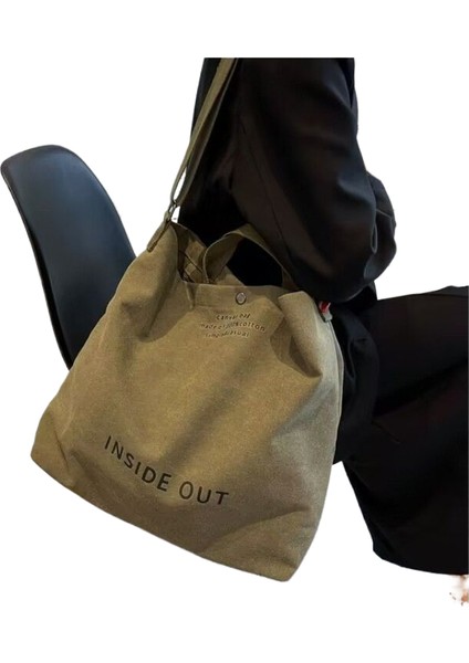 Kanvas Çapraz Askılı Çanta Erkek El Çantası El Çantası Banliyö Çantası Erkek Üniversite Öğrencileri Sınıf Çantası Omuz Çantası Büyük Kapasiteli (Yurt Dışından)