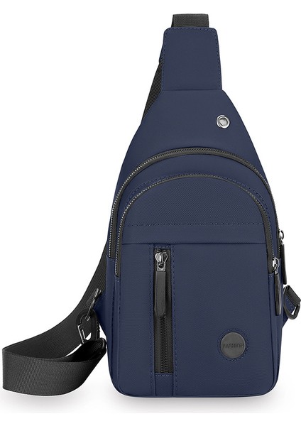 Moda Çok Yönlü Çok Bölmeli Göğüs Çantası Erkek Iş Commuting Çapraz Vücut Çantası Açık Spor Eğlence Omuz Çantası Kore Versiyonu (Yurt Dışından)