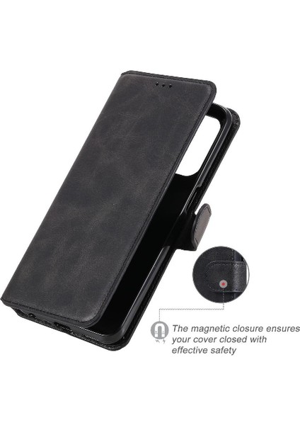 Oppo A74 5g Basit Iş Pu Deri Manyetik Kapaklı Cüzdan Telefon Kılıfı Kart Tutuculu Koruma Kılıfı (Yurt Dışından) modelleri
