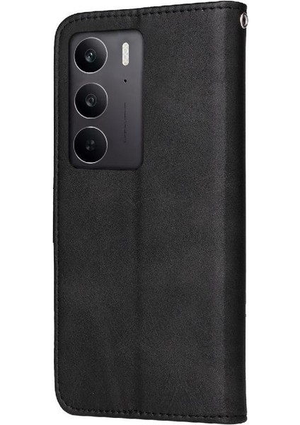 Realme C75 4g Basit Iş Pu Deri Manyetik Kapaklı Cüzdan Telefon Kılıfı Kart Tutuculu Koruma Kılıfı (Yurt Dışından) fırsatları